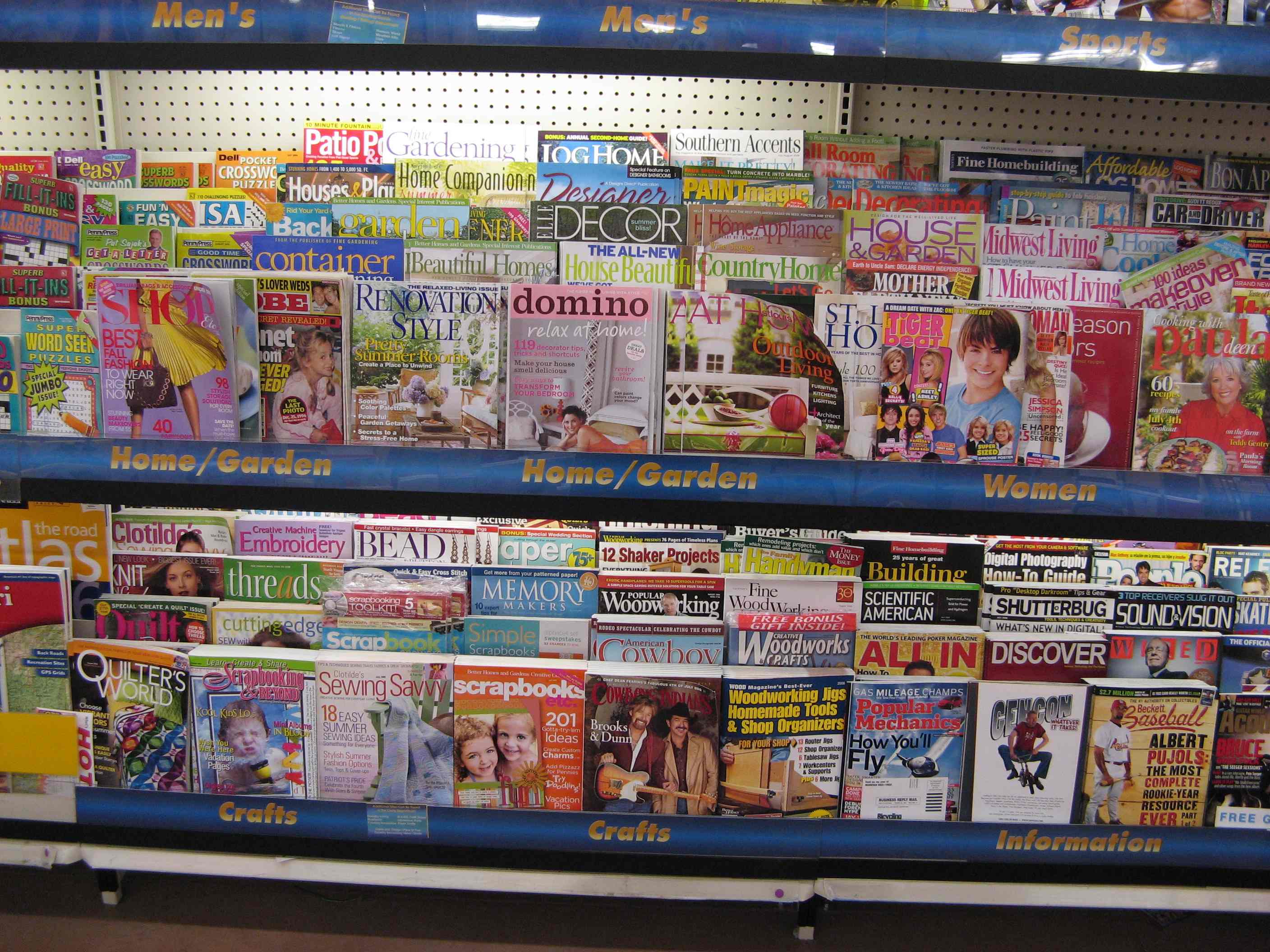 The magazines of WalMart Dangerous Intersection